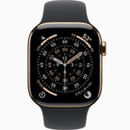 Apple Watch Series 9, GPS + Cellular With Stainless Steel / ساعة أبل سيريز 9، مزودة بنظام تحديد المواقع العالمي (GPS) ووظيفة الاتصال، مصنوعة من الفولاذ المقاوم للصدأ.