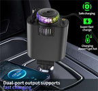 5-in-1 Starlight Car Charger — Fast Charge, Ambient Glow & Aroma