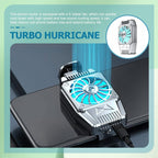Phone Cooler Wireless Cooling Fan USB Charging Phone Clip Mobile Phone Heat Sink