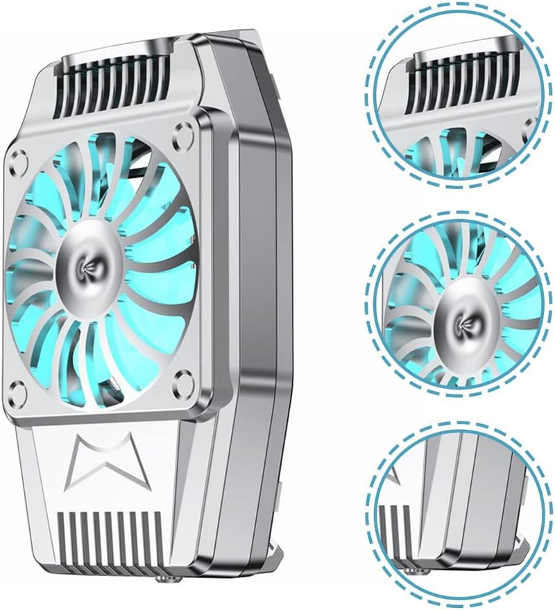 Phone Cooler Wireless Cooling Fan USB Charging Phone Clip Mobile Phone Heat Sink